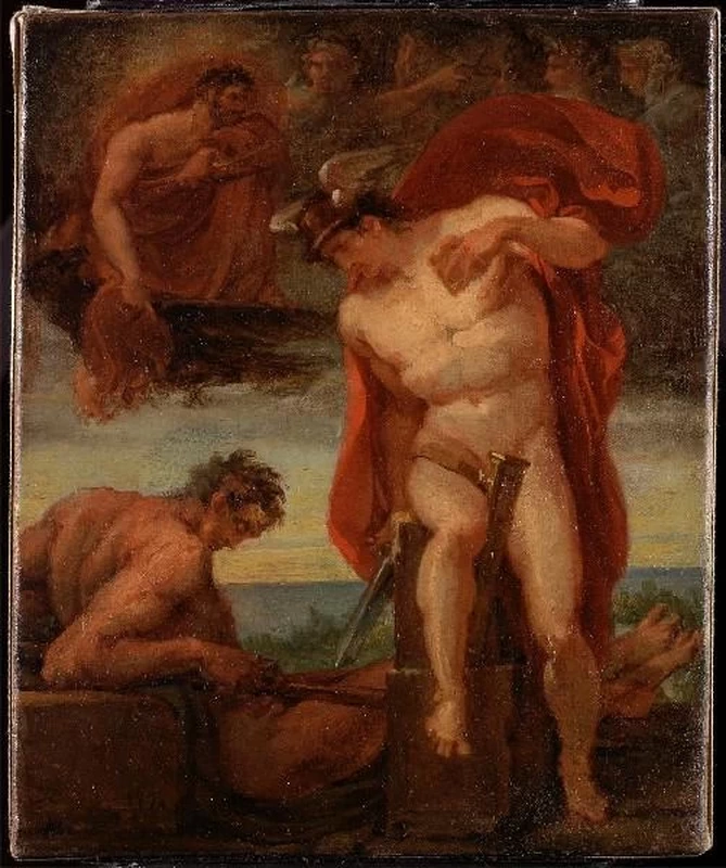 Giove, Mercurio, Argo e le Parche - bozzetto, Arles ; musée Réattu
